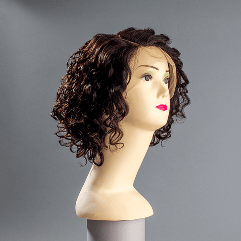 Risada con Encaje Frontal Castaño Oscuro 20 cm