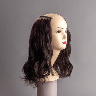 Ondulada Tipo U Castaño Oscuro 35 cm