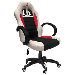 Taurus Ultimate Gaming Chair, Branco I Preto I Vermelho