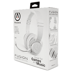 Fusion Wired Gaming Headset, White