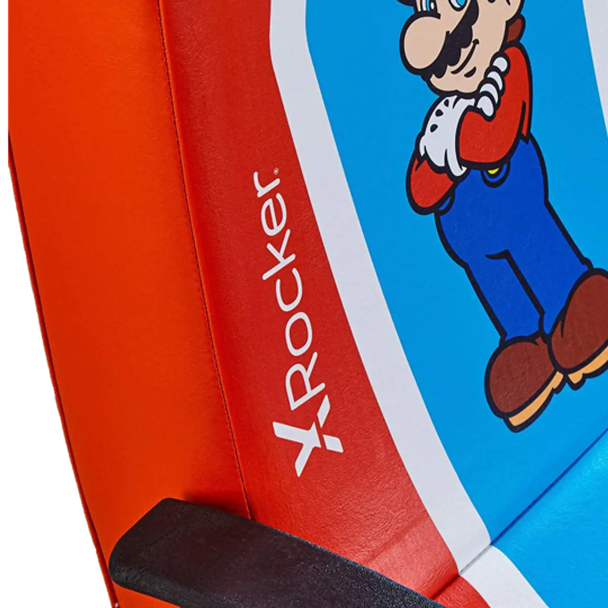 X-ROCKER, SUPER MARIO 2.1 AUDIO PEDESTAL CHAIR, RED/BLUE