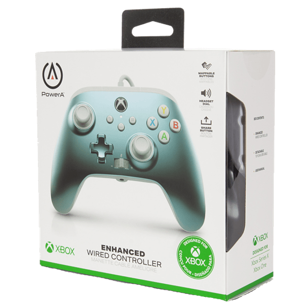 Enhanced Wired Controller Metalic Ice  2