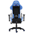Cadeira Ultimate Gaming Orion, Azul I Preto I Branco   4