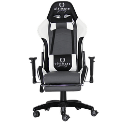 Cadeira Ultimate Gaming Orion,  Preto I Cinzento I Branco