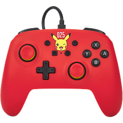 WIRED CONTROLLER PARA NINTENDO SWITCH : LAUGHING PIKACHU