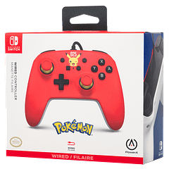WIRED CONTROLLER PARA NINTENDO SWITCH : LAUGHING PIKACHU