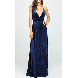 Maxi Vestido Marcial Azul