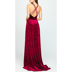 Maxi Vestido Marcial Burdeo