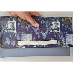 Clutch Estampado azul