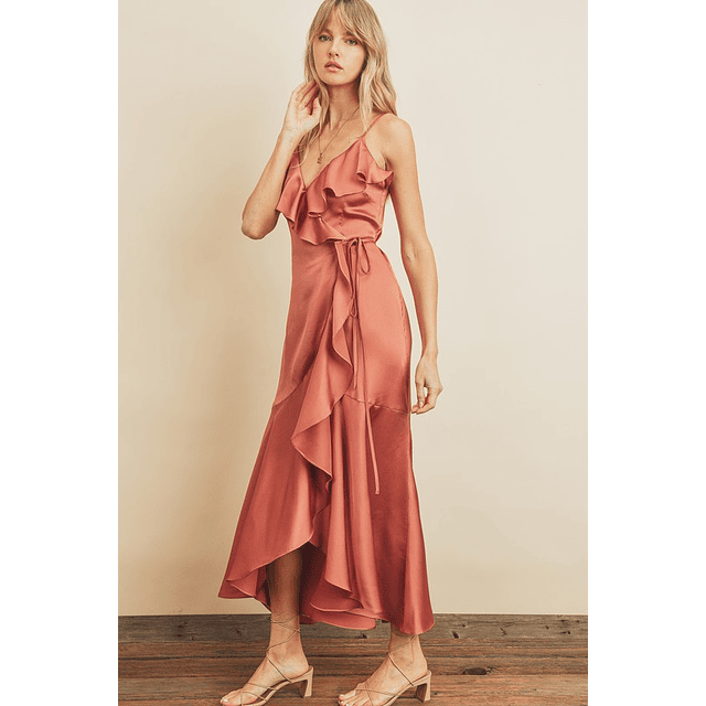 Maxi Vestido Begoña Ocre