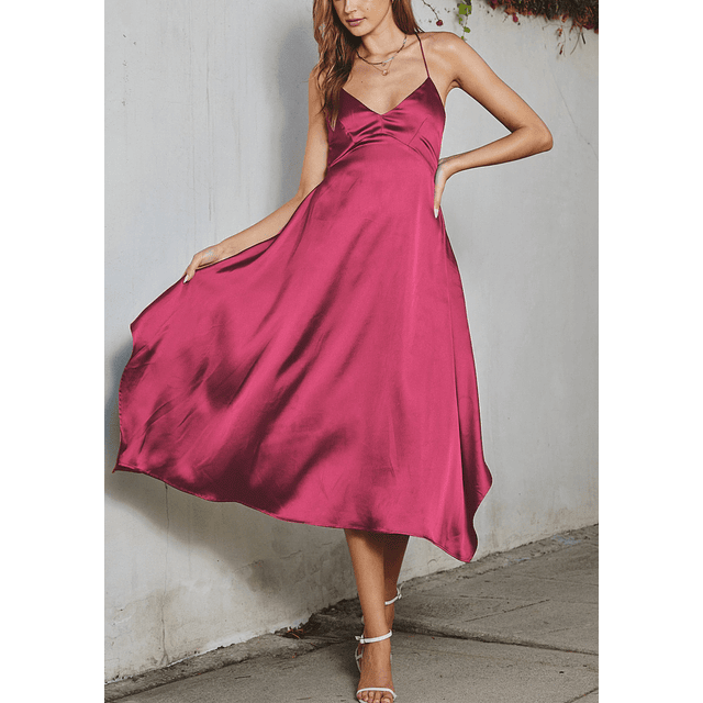 Maxi Vestido Cloe Magenta