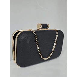 Clutch negro textura