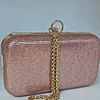 Clutch rosa semi brillo