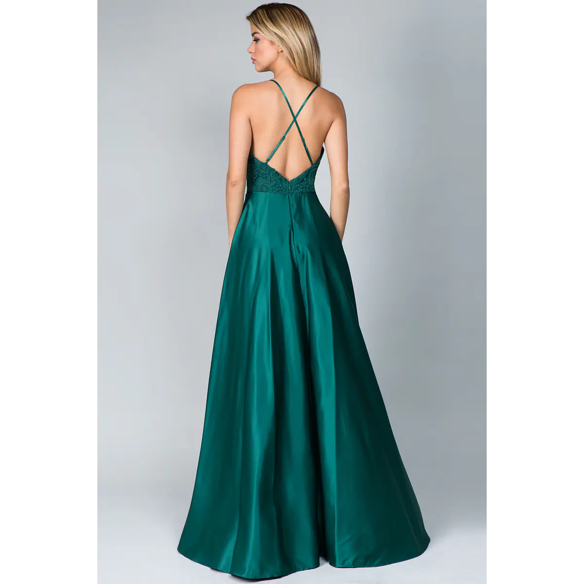 Maxivestido verde flores