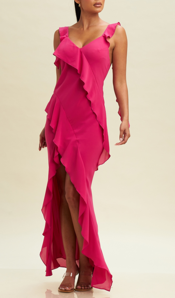 Maxi Vestido Irene Fucsia