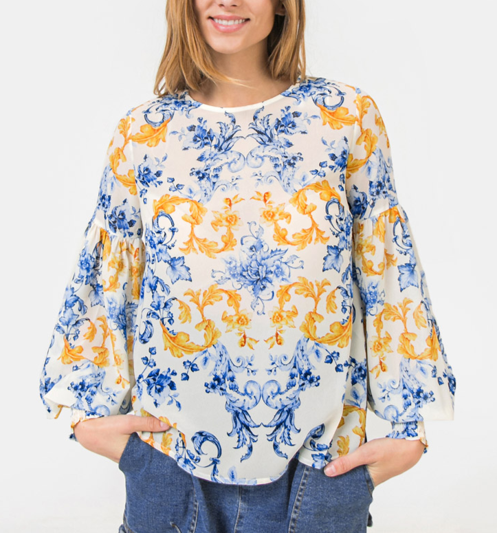 Blusa Amparo azul