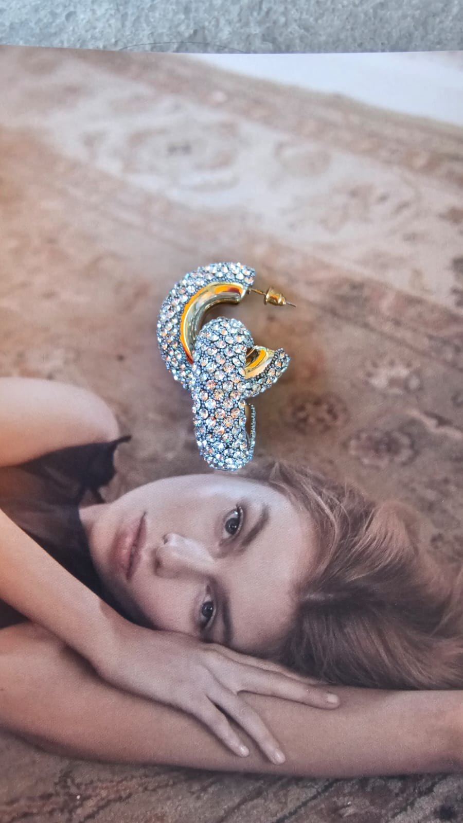 Argollas strass