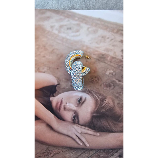 Argollas strass