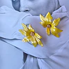 Aros flor 2 amarillo