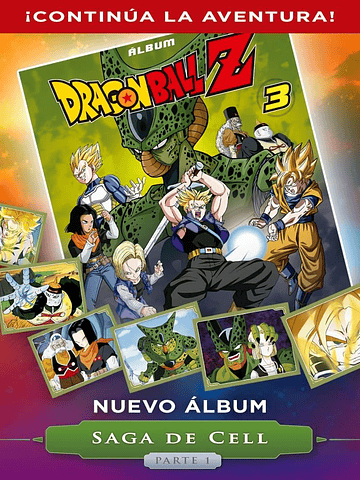 Álbum Dragon Ball Z3 completo para pegar tapa dura