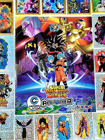 Álbum Dragon Balla Super Heroes completo para pegar