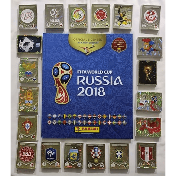 Álbum Mundial Rusia 2018 tapa dura completo para pegar.