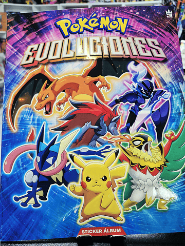 Album Pokémon Evoluciones completo para pegar