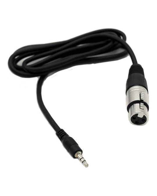 Cable XLR Hembra - 3.5 Mm TRS Macho De 1.6 Metros