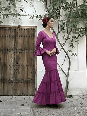 VESTIDO CARMEN CIRUELA LUNAR