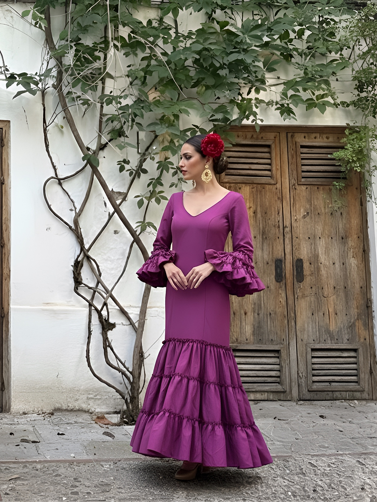 VESTIDO CARMEN CIRUELA 1