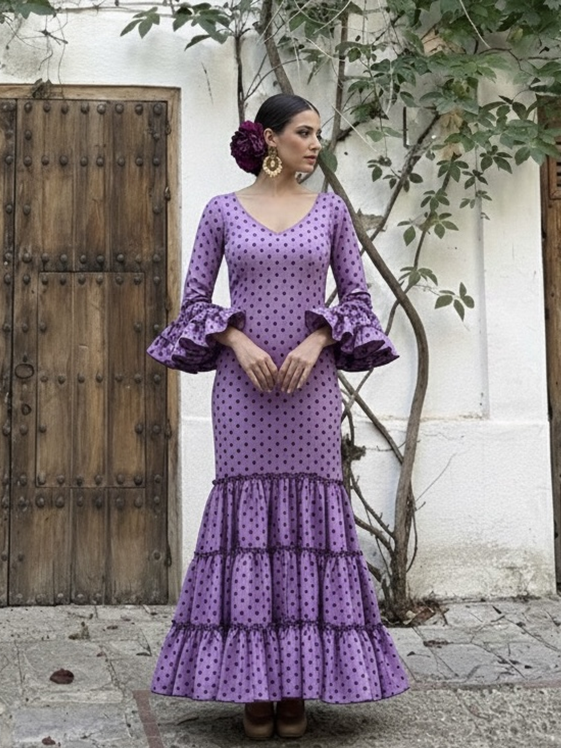 VESTIDO CARMEN LILA LUNAR 1