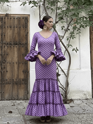 VESTIDO CARMEN LILA LUNAR