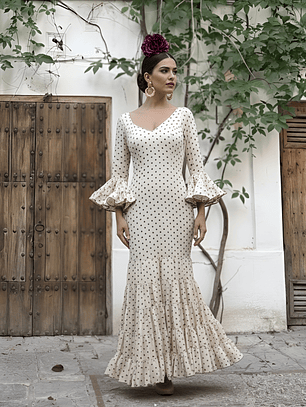 VESTIDO CARMELA BEIGE LUNAR ARENA