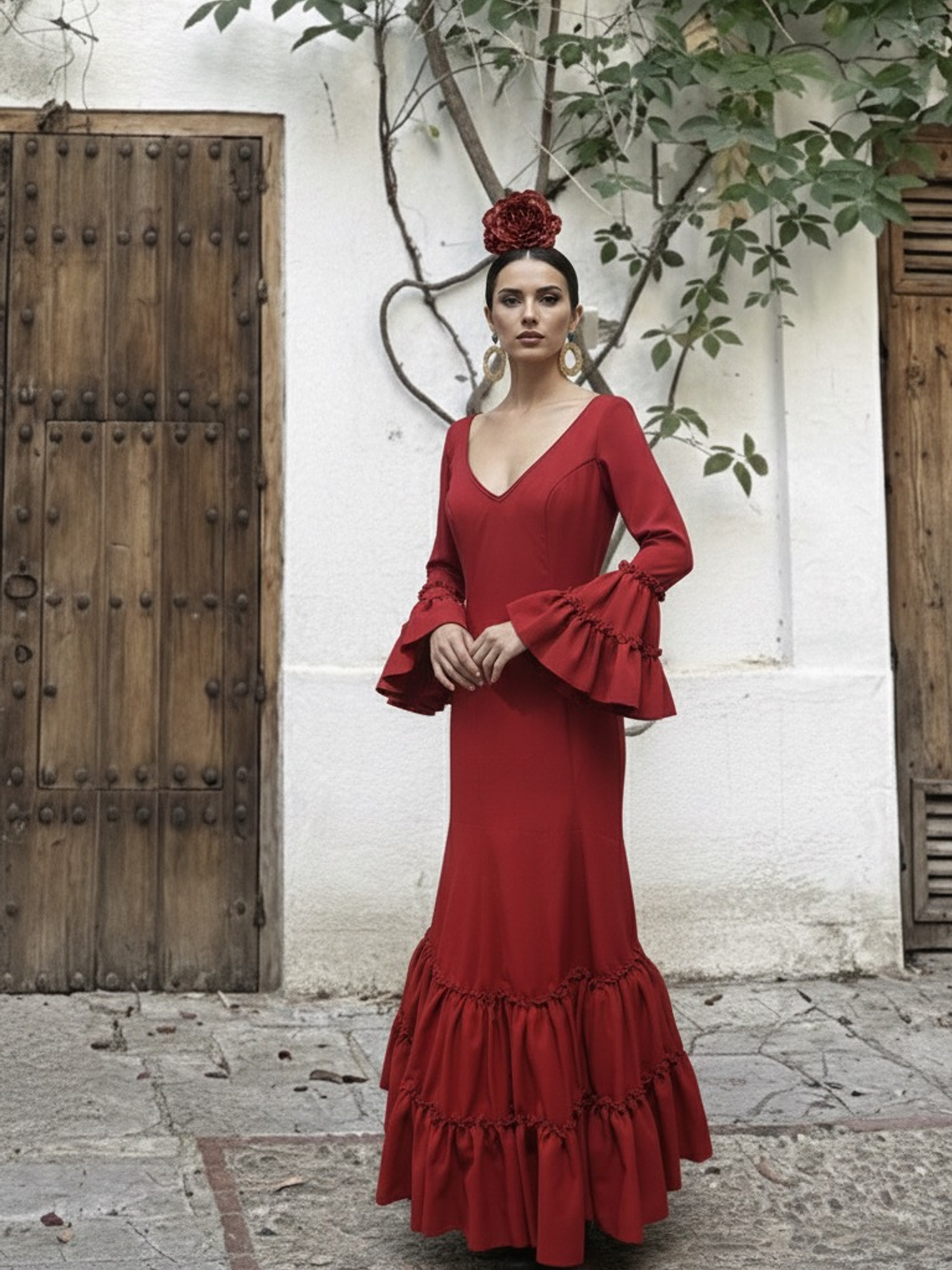 VESTIDO LEONOR ROJO 1