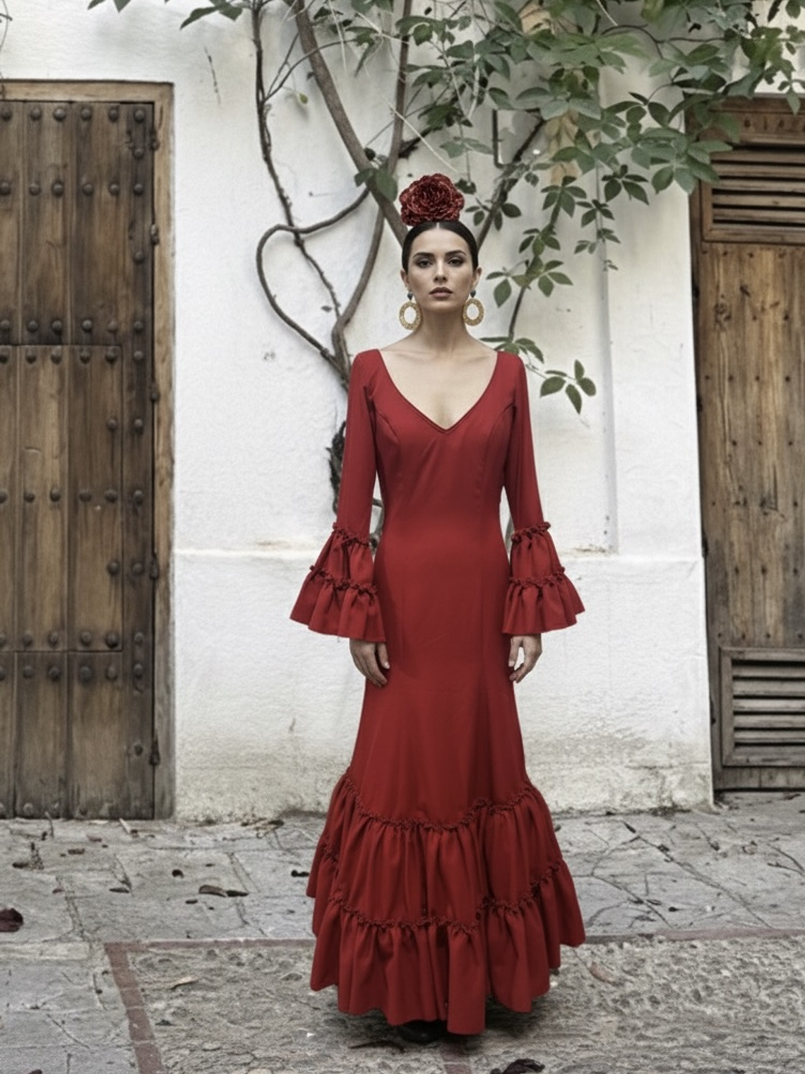 VESTIDO LEONOR ROJO 2