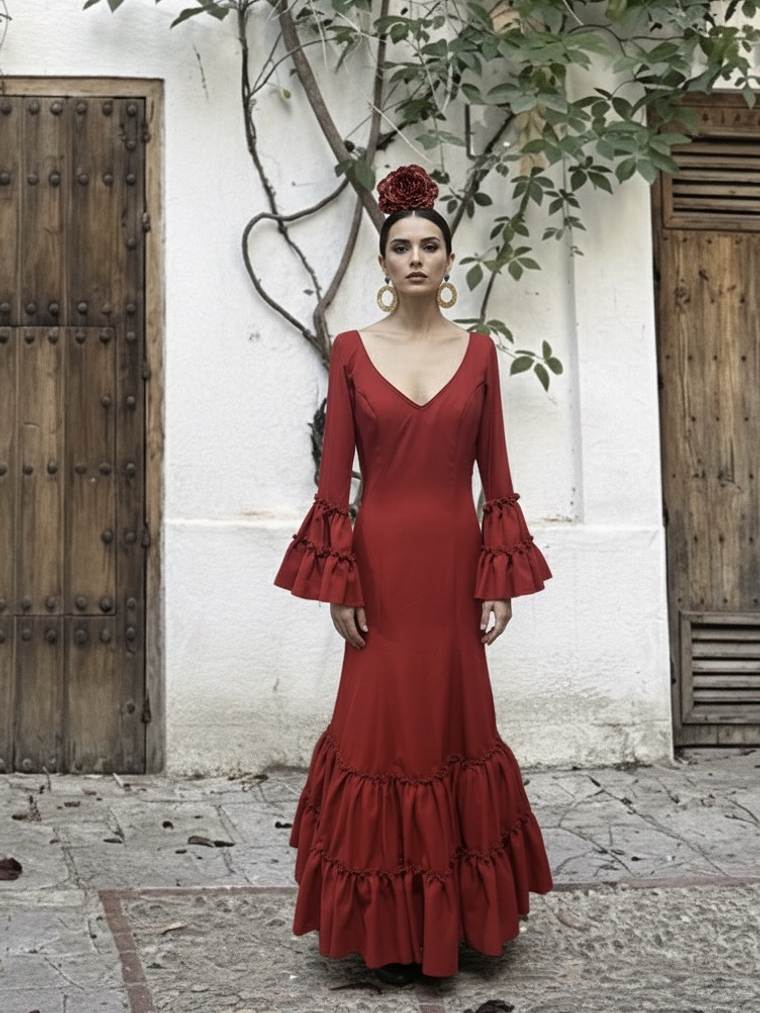 VESTIDO LEONOR ROJO 2