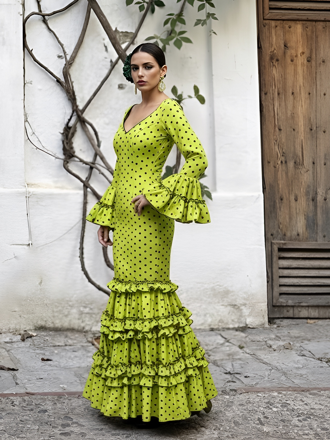 VESTIDO GIOVANNA LIMA LUNAR VERDE 1