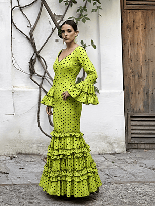 VESTIDO GIOVANNA LIMA LUNAR VERDE