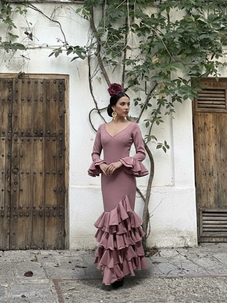 VESTIDO LUCÍA ROSA CLARO 1