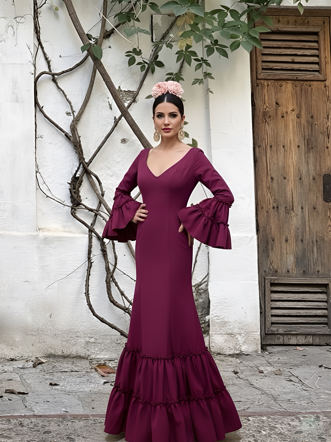 VESTIDO LEONOR CIRUELA 1