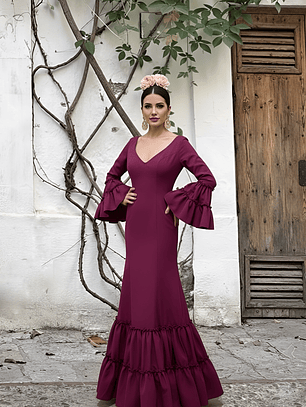 VESTIDO LEONOR CIRUELA