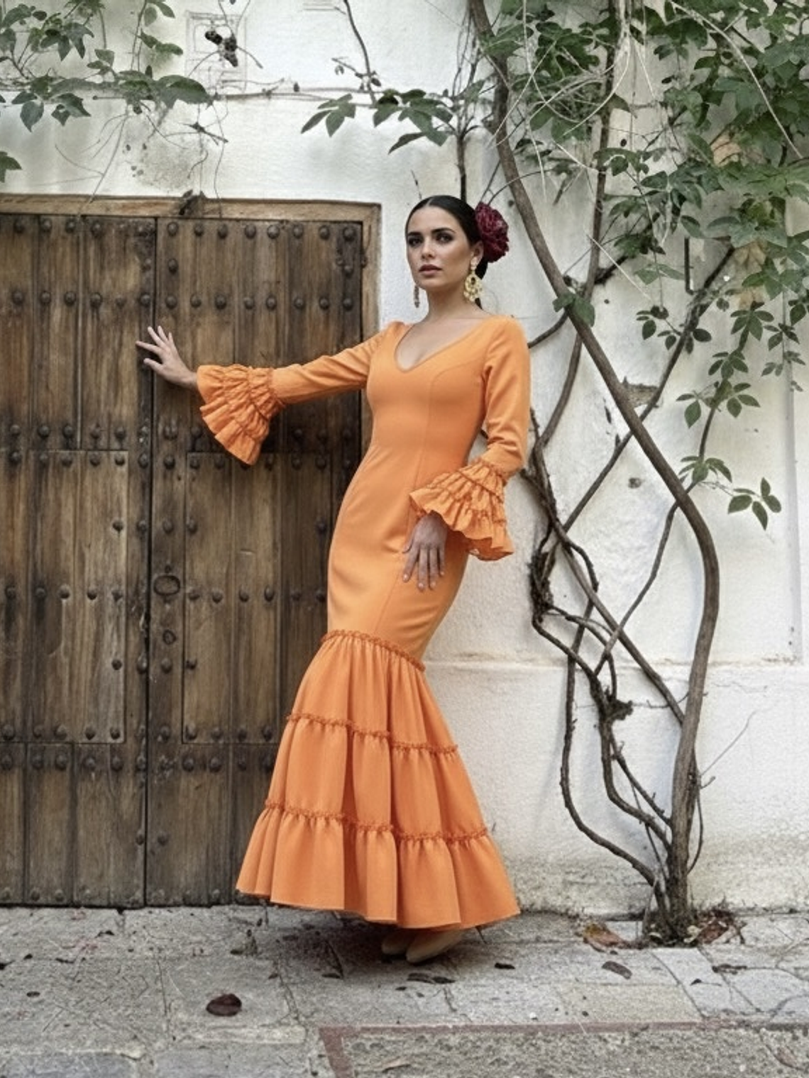 VESTIDO CARMEN MANDARINA 1