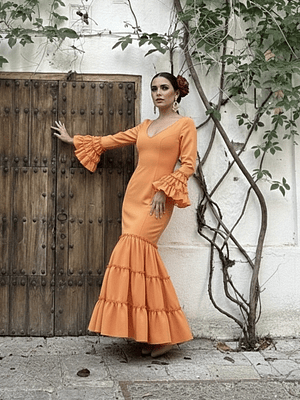 VESTIDO CARMEN MANDARINA
