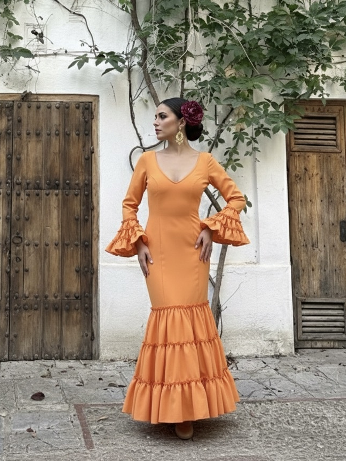 VESTIDO CARMEN MANDARINA 2