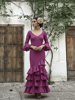 VESTIDO LUCÍA BUGANVILLA LUNAR BLANCO PEQUEÑO