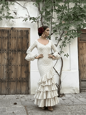 VESTIDO LUCÍA BEIGE LUNAR ARENA