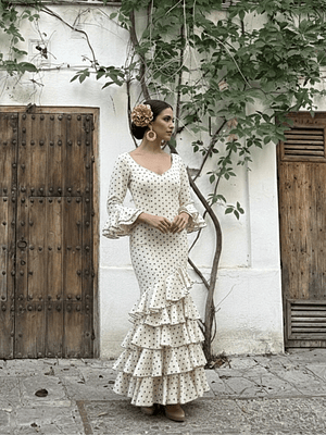 VESTIDO LUCÍA BEIGE LUNAR ARENA