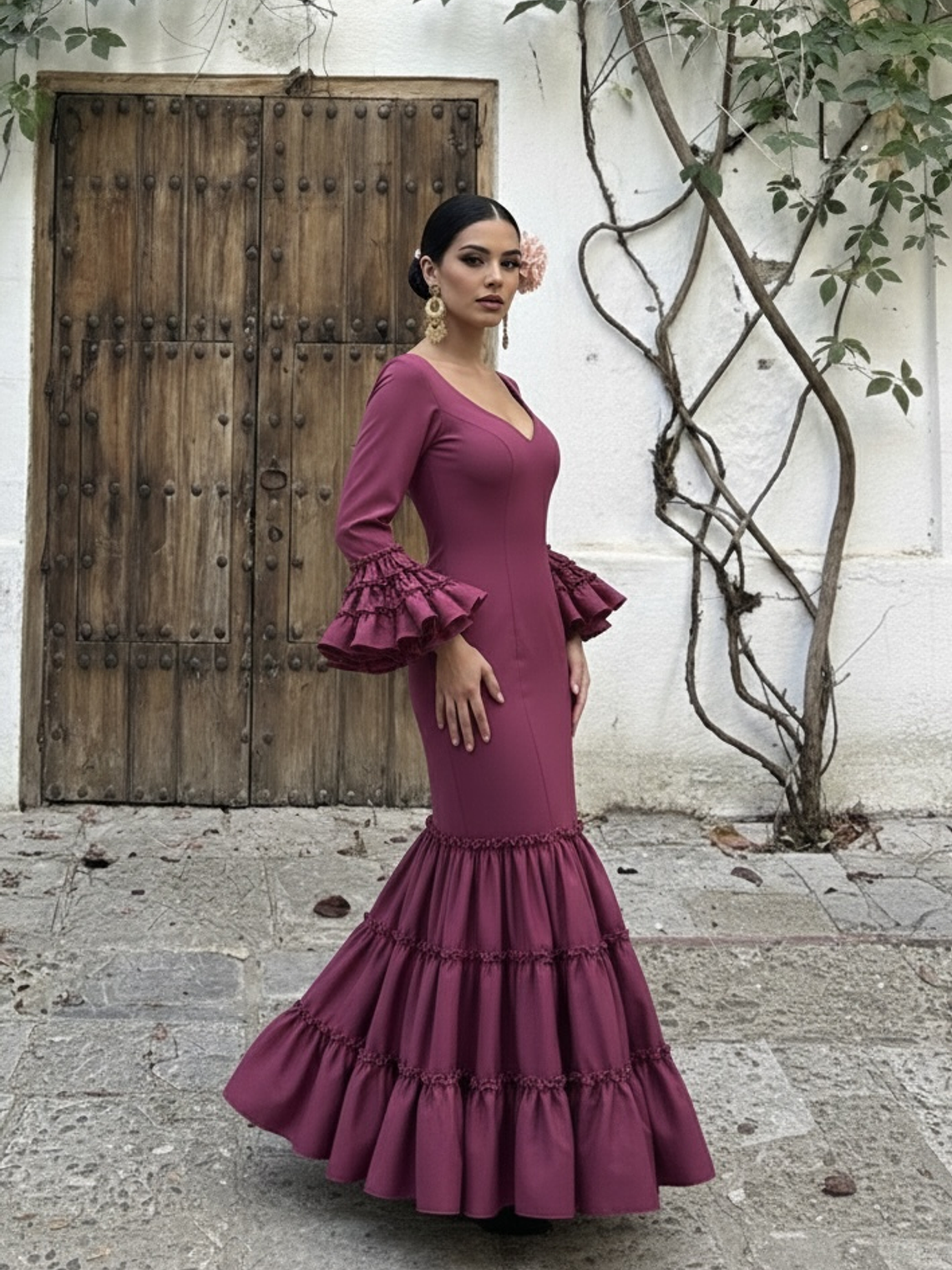 VESTIDO CARMEN CIRUELA 1