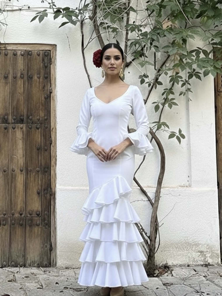 VESTIDO LUCÍA BLANCO LISO 2