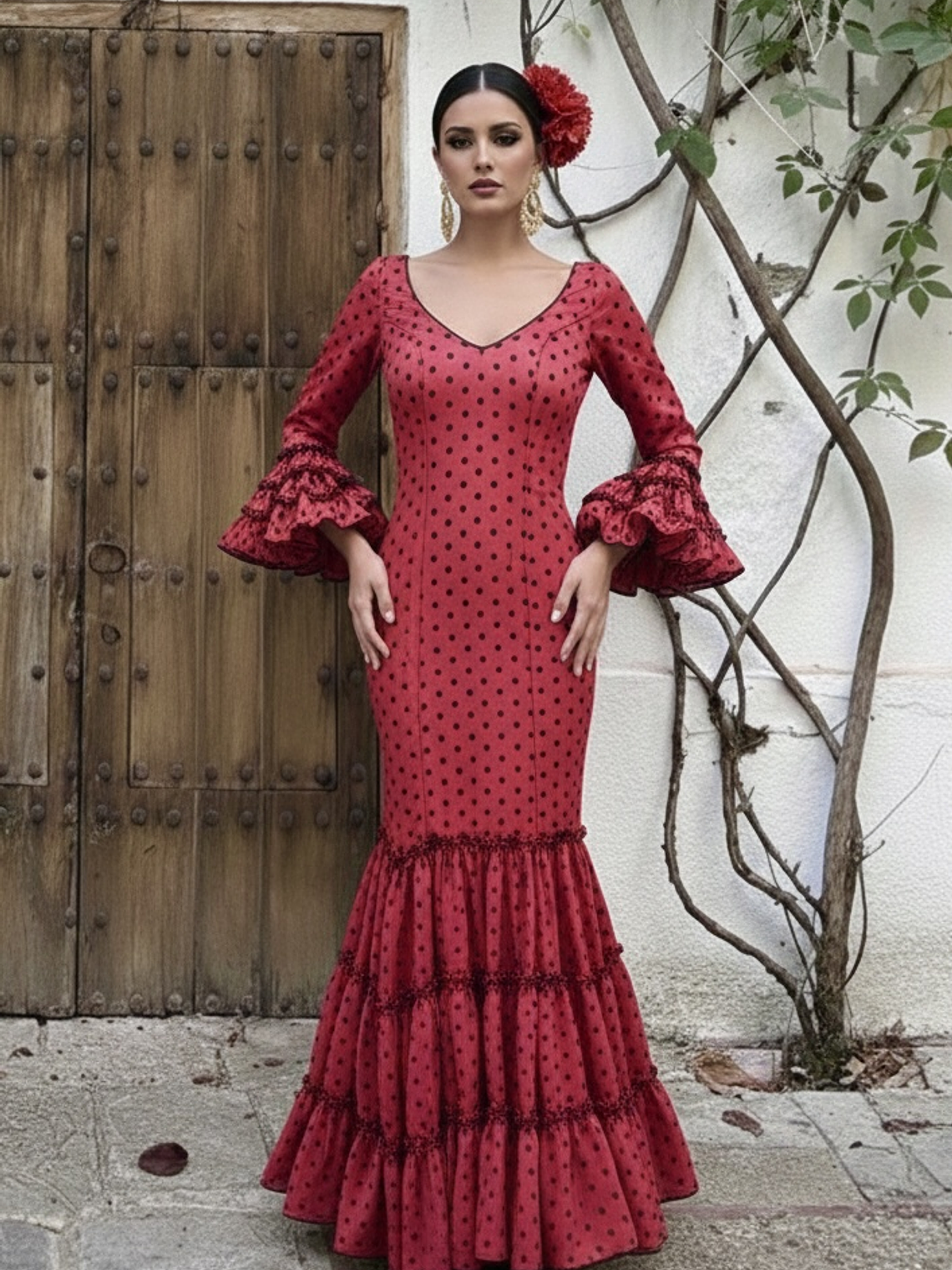 VESTIDO CARMEN FRESÓN LUNAR NEGRO PEQUEÑO 2